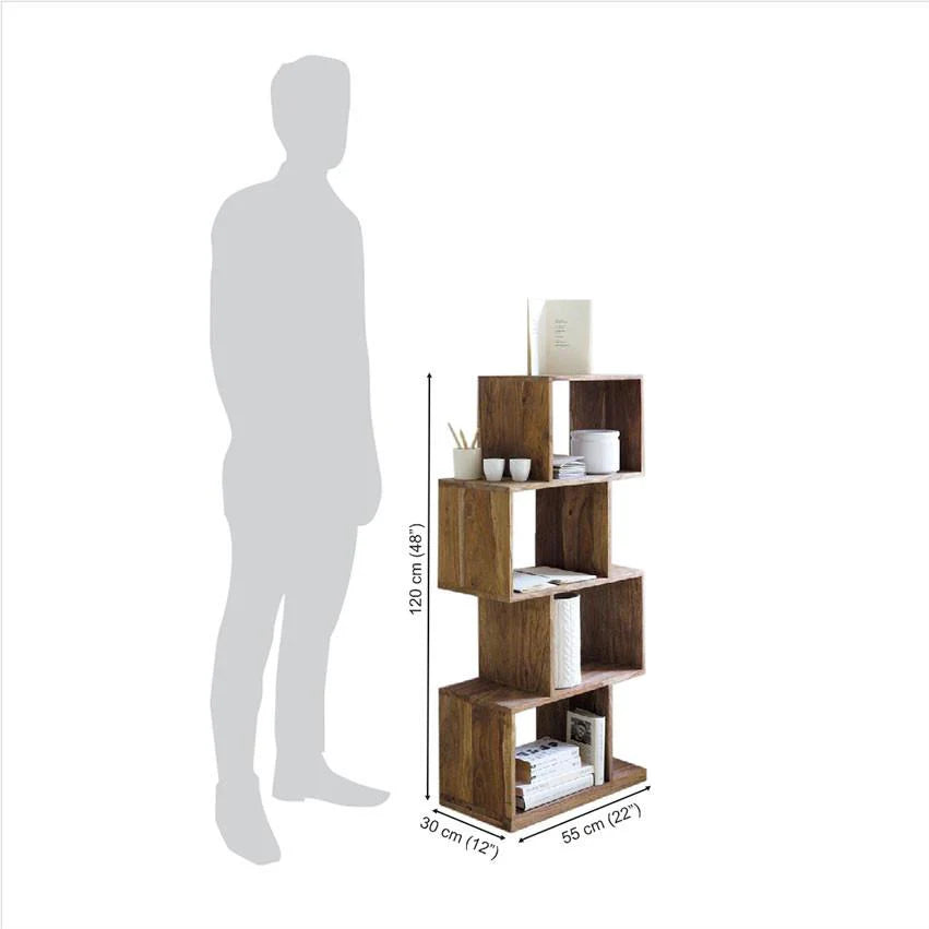 Rjart Solid Wood Voted Bookcase