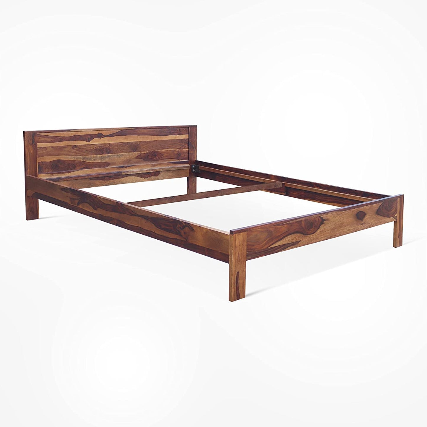 Wood Bed Without Storage | Wood Double Bed Cot Bed For Bedroom Furniture | Sheesham