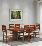 Imperial Solid Sheesham Wood 6 Seater Dining Table Set - 3 Years Warranty