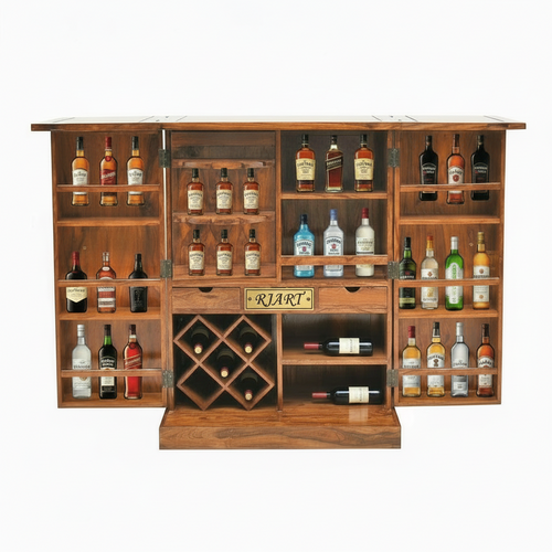 {"alt" => "Rjart Sheesham Regular Brass Design Home Bar Cabinet"}