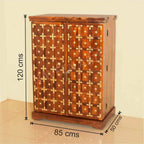 Rjart Wood Light Walnut Finish Bar