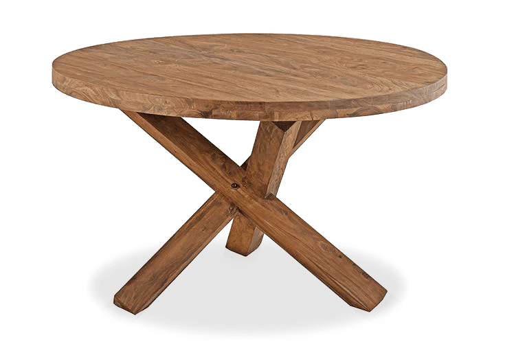 Rjart Solid Wood Capital Round Dining Set