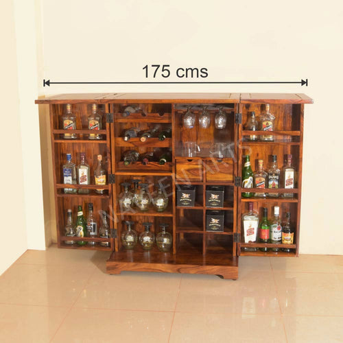 {"alt" => "Rjart Wood Light Walnut Finish Bar"}