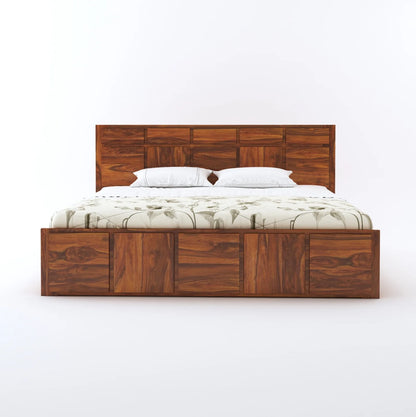 Sevilla Sheesham Bed With Box Storage - 3 Years Warranty