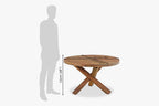 Rjart Solid Wood Capital Round Dining Set