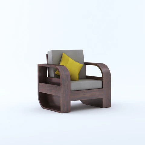 {"alt" => "Rjart Crew Sheesham Single Seater Sofa With Side Pocket - 3 Years Warranty"}