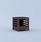 Merlox Solid Sheesham Wood Bedside Table With One Drawer Storage - 3 Years Warranty