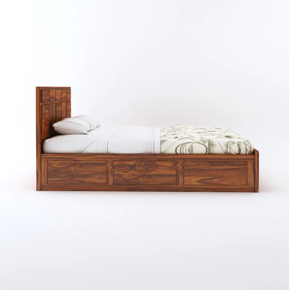 Sevilla Sheesham Bed With Box Storage - 3 Years Warranty