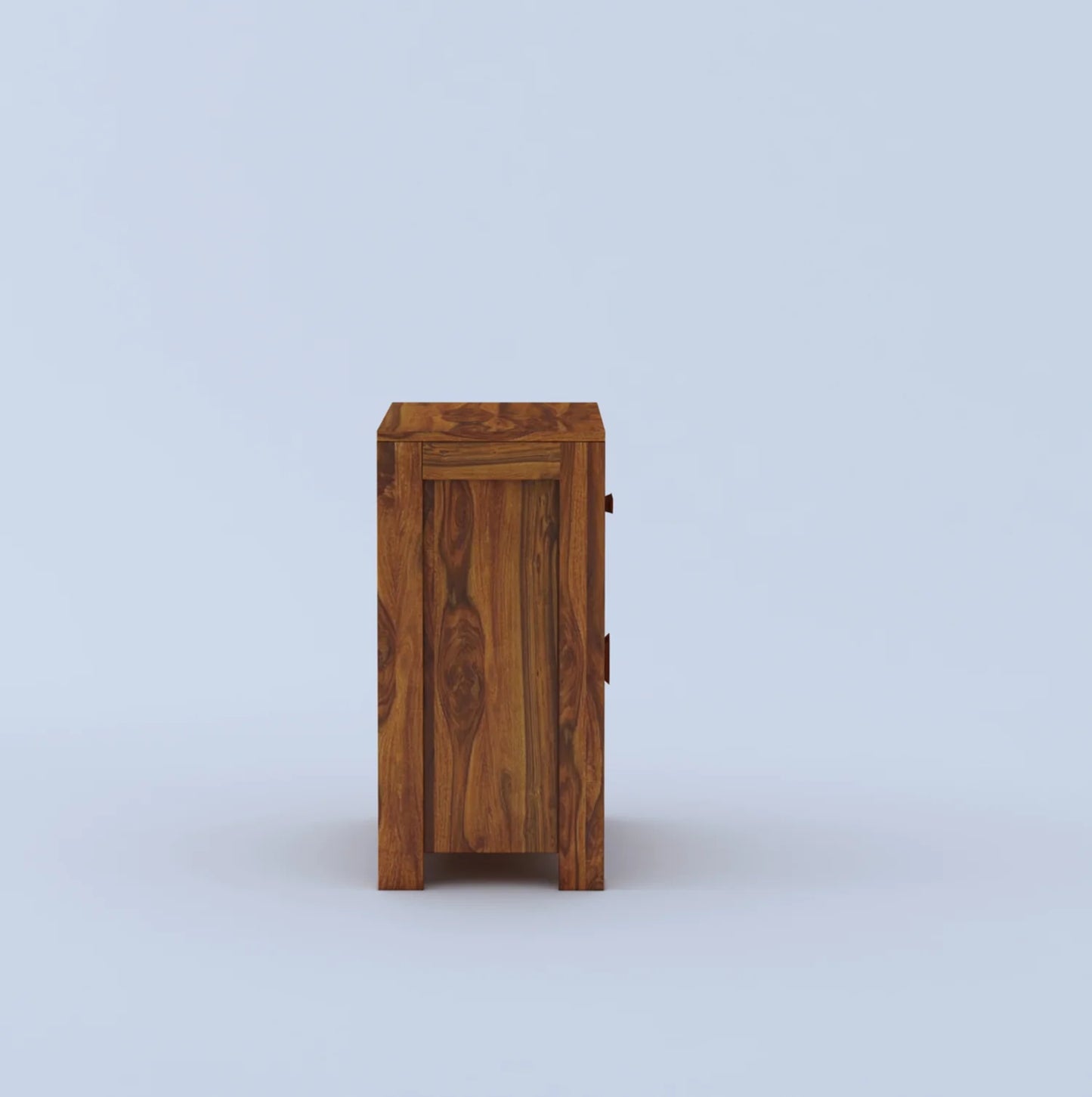 Verlix Sheesham Bedside With Drawer And Door Storage - 3 Years Warranty