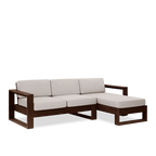 Rjart Solid Wood Cube L Shape Sofa
