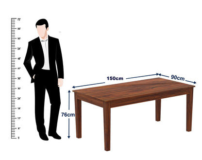 Savino Sheesham 6 Seater Dining Set - 3 Years Warranty