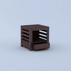 Merlox Solid Sheesham Wood Bedside Table With One Drawer Storage - 3 Years Warranty