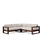 Rjart Solid Wood Cube L Shape Sofa