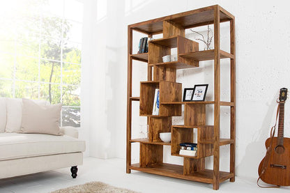 Rjart Solid Wood Cube Geo Bookcase