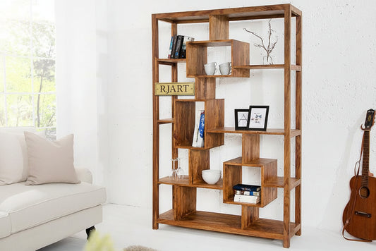 Rjart Solid Wood Cube Geo Bookcase