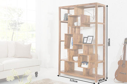 Rjart Solid Wood Cube Geo Bookcase
