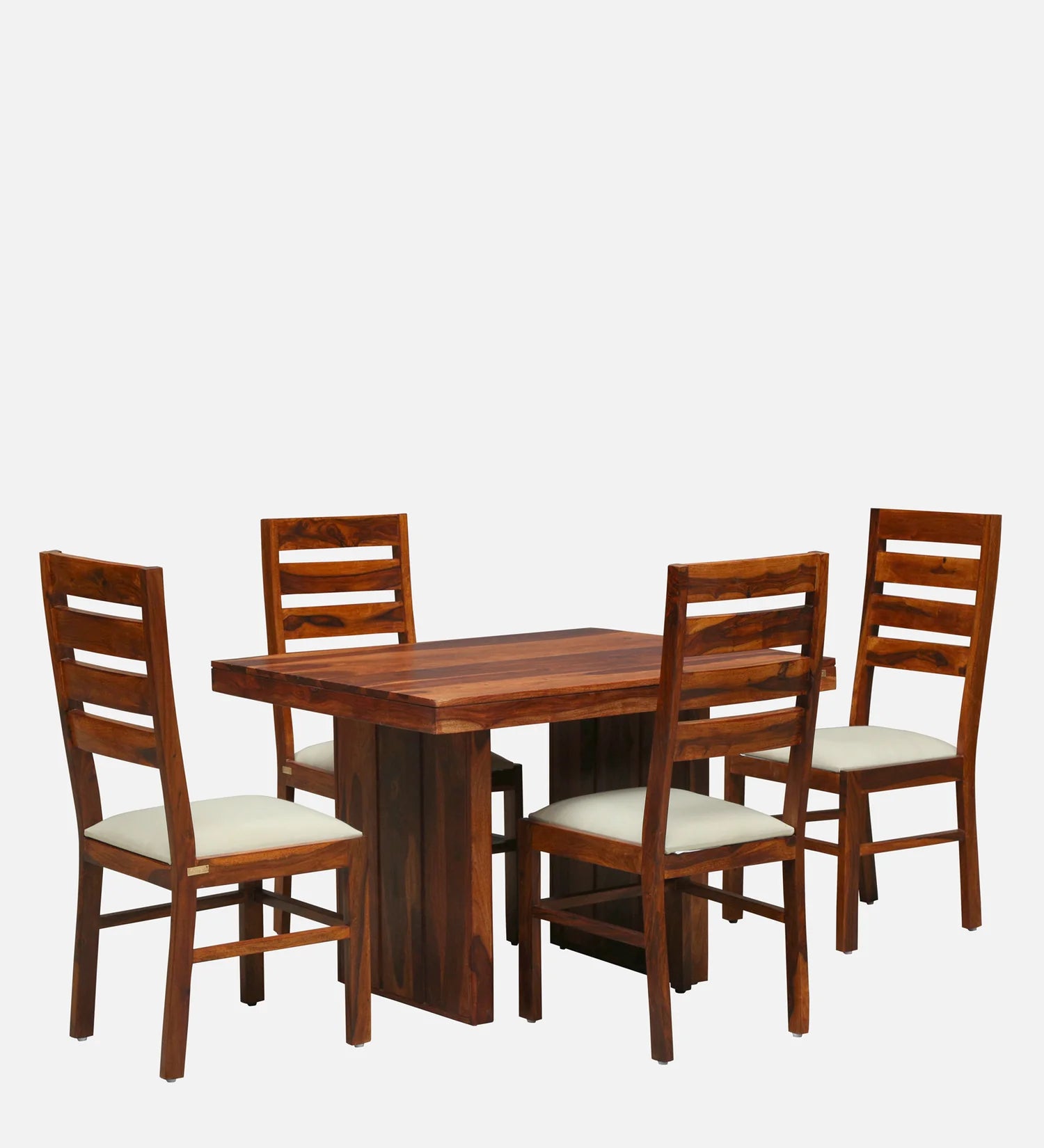 Imperial Solid Sheesham Wood 4 Seater Dining Table Set - 3 Years Warranty
