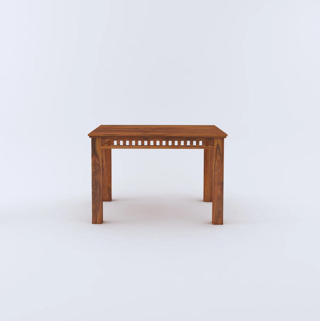 Savora Solid Sheesham Wood 4 Seater Dining Table Set - 3 Years Warranty