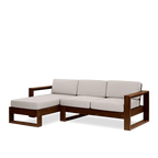 Rjart Solid Wood Cube L Shape Sofa