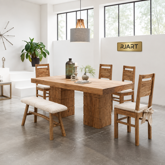 Rjart Solid Wood New Frozen Dining Set
