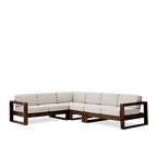 Rjart Solid Wood Cube L Shape Sofa