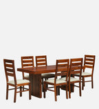 Imperial Solid Sheesham Wood 6 Seater Dining Table Set - 3 Years Warranty