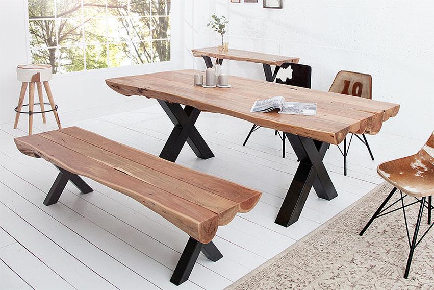 Rjart Solid Wood Indiana Thar Dining Set