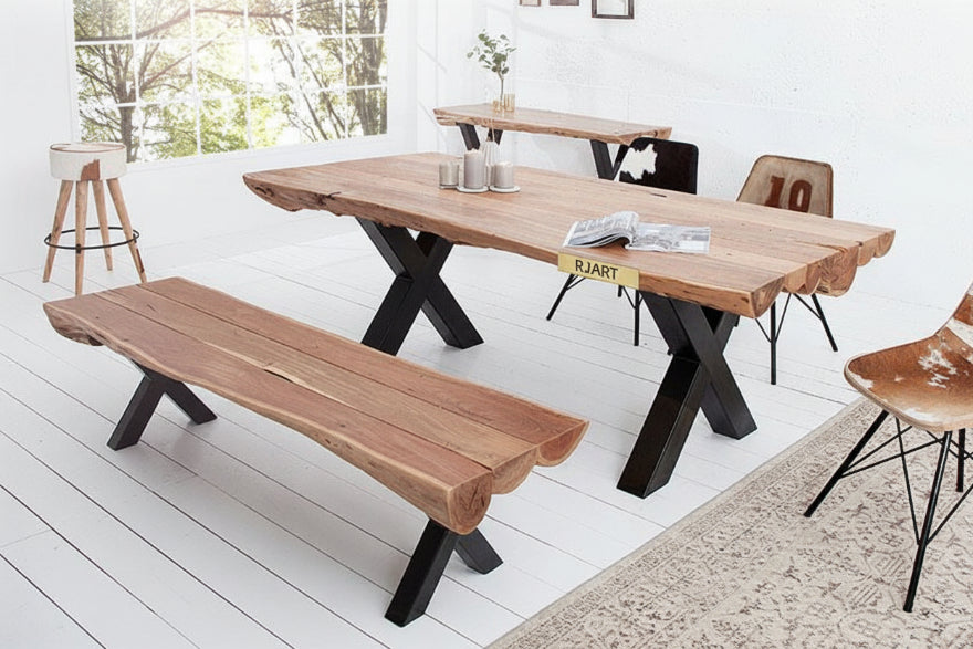 Rjart Solid Wood Indiana Thar Dining Set