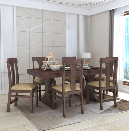 Aurelia Sheesham 6 Seater Dining Set - 3 Years Warranty