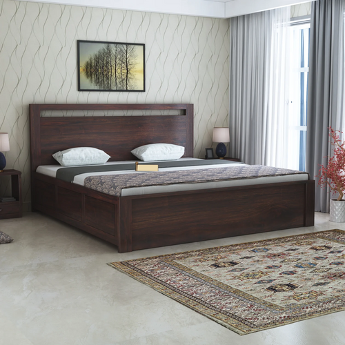 {"alt" => "Verlina Solid Sheesham Wood Box Storage Bed - 3 years Warranty"}