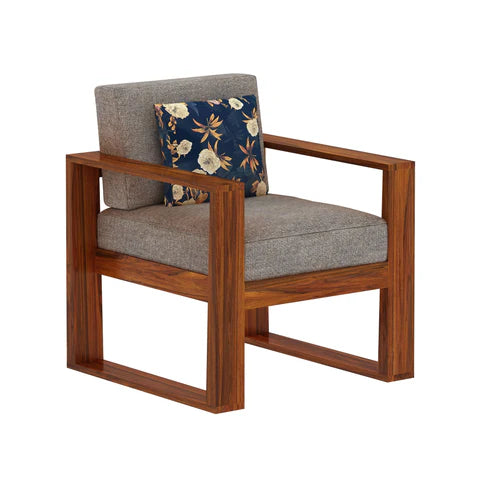 Rjart Euro Sheesham Single Seater Sofa - 3 Years Warranty