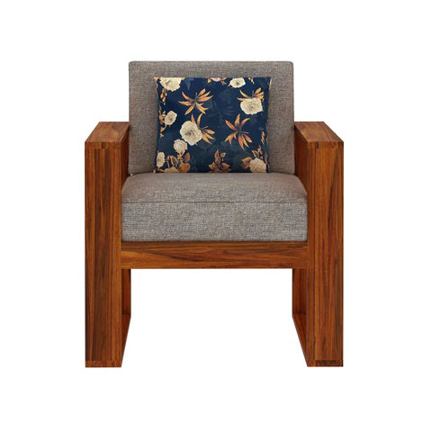 Rjart Euro Sheesham Single Seater Sofa - 3 Years Warranty