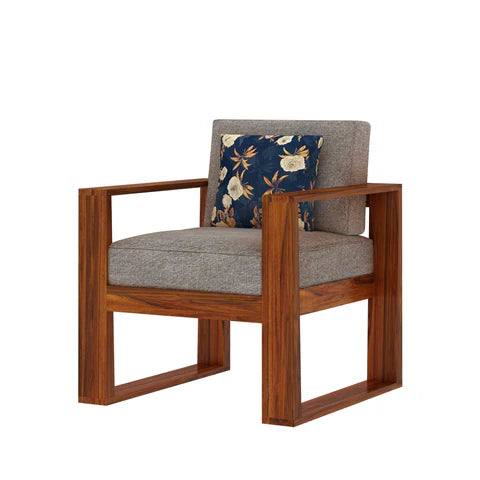 Rjart Euro Sheesham Single Seater Sofa - 3 Years Warranty