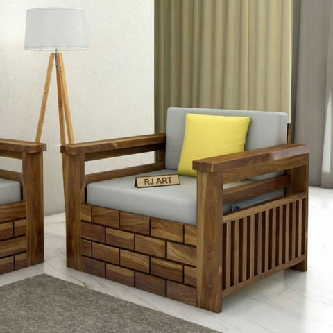 {"alt" => "Rjart Italian Sheesham Single Seater Sofa - 3 Years Warranty"}