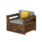 Rjart Italian Sheesham Single Seater Sofa - 3 Years Warranty