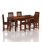 Sevilla Solid Sheesham Wood 6 Seater Dining Table Set - 3 Years Warranty