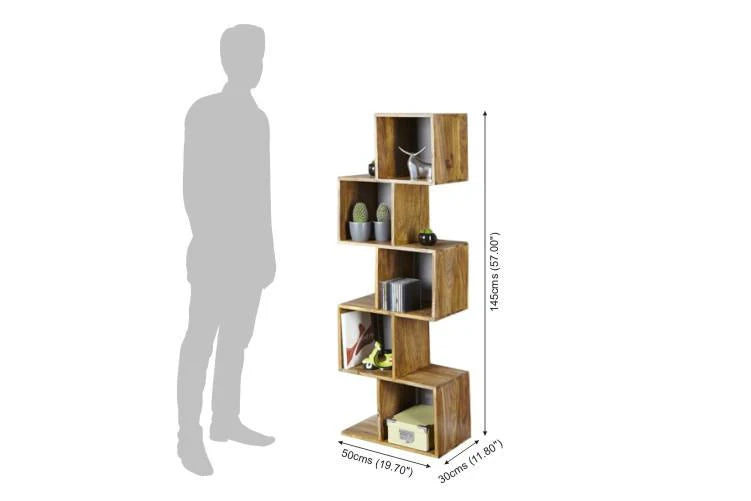 Rjart Solid Wood Charlie Bookcase