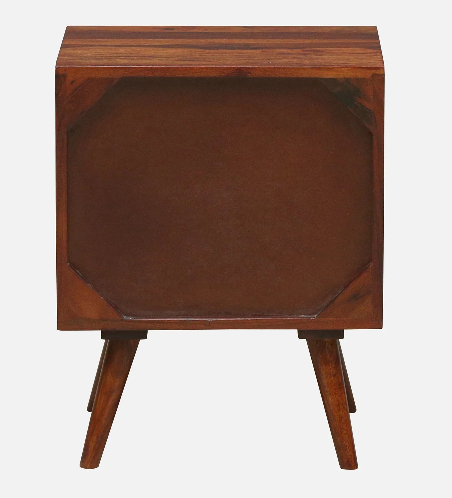 Cayden Solid Sheesham Wood Two Drawer Bedside Cane - 3 Years Warranty