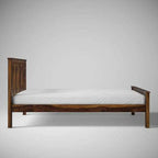 Wooden Bed Without Storage | Wooden Double Bed Cot Bed for Bedroom Furniture | Palang Double Bed for Hotels | Solid Sheesham Wood