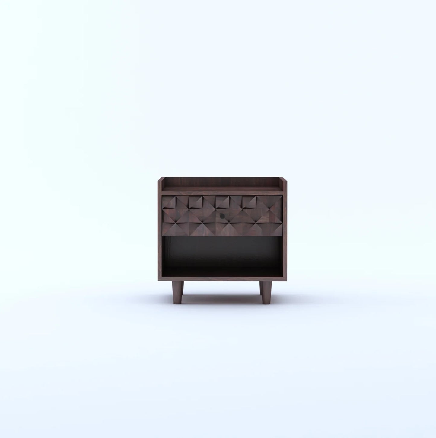 Tavon Sheesham Bedside One Drawer Storage - 3 Years Warranty