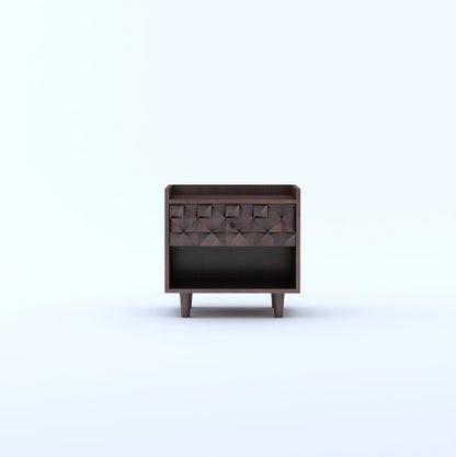 Tavon Sheesham Bedside One Drawer Storage - 3 Years Warranty