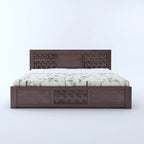 Tavon Solid Sheesham Wood Full Box Storage Bed - 3 Years Warranty