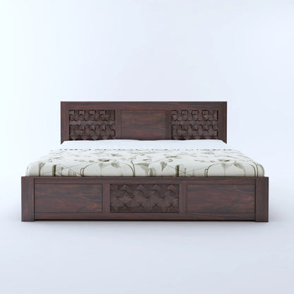 Tavon Sheesham Full Box Storage Bed - 3 Years Warranty