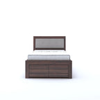 Narin Solid Sheesham Wood Single Bed With Box Storage - 3 Years Warranty