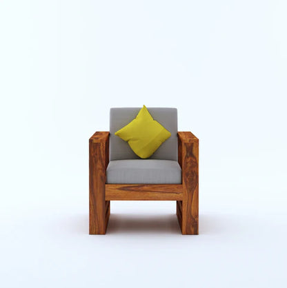 Rjart Lurid Sheesham Single Seater Sofa - 3 Years Warranty