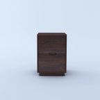 Savino Solid Sheesham Wood Bedside With Two Drawer Storage - 3 Years Warranty