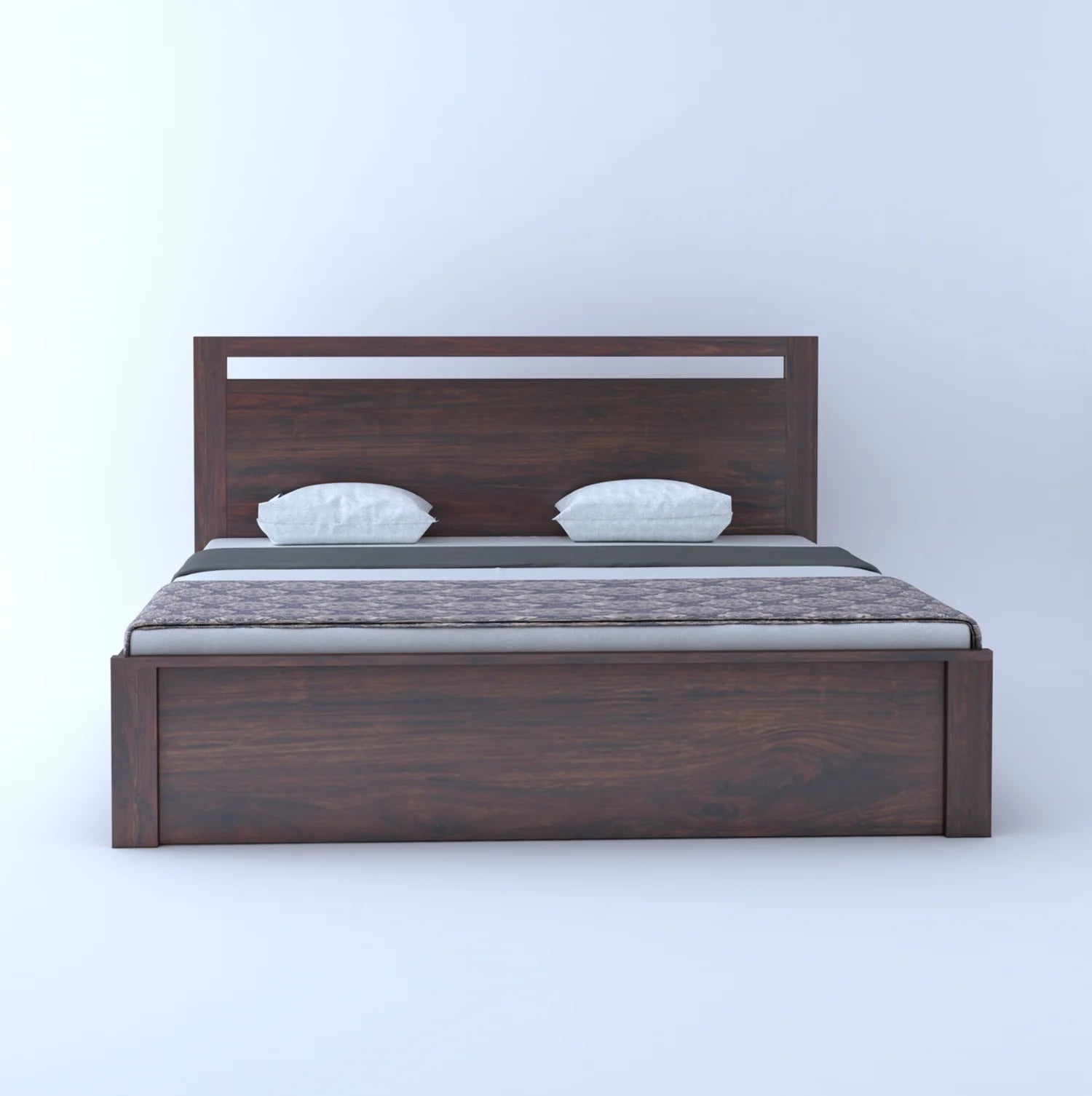 Verlina Solid Sheesham Wood Box Storage Bed - 3 years Warranty