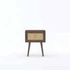 Cayden Solid Sheesham Wood One Drawer Bedside Cane - 3 Years Warranty