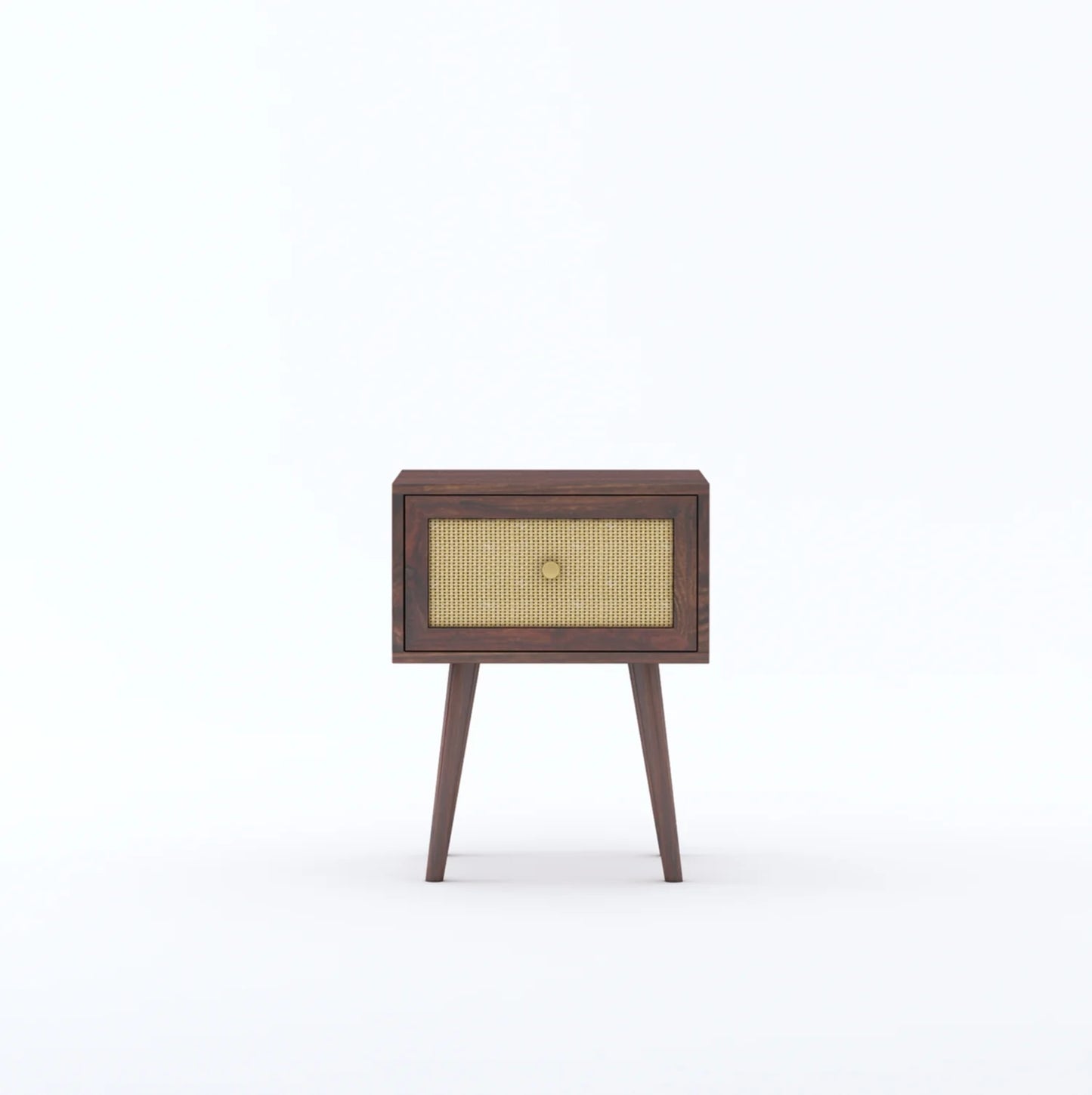 Cayden Sheesham One Drawer Bedside Cane - 3 Years Warranty