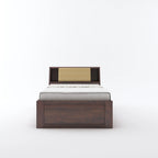 Imperial Solid Sheesham Wood Single Bed With Headboard and Box Storage - 3 Years Warranty